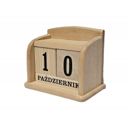 Wieczny kalendarz drewniany